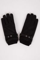 DEFACTO Men's Faux Leather Gloves L9308az24wn