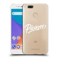 Silikónový prehľadný obal pre Xiaomi Mi A1 Global - Picasee - old logo - white