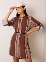 Dress-DHJ-SK-5766D.13-brown