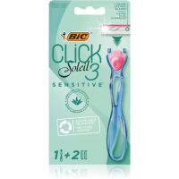 BIC Soleil Click Sensitive Damen Rasierer + Ersatzklingen 2 St.