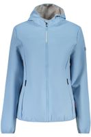 Niebieska damska kurtka typu softshell