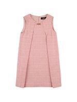 Cotton Blend Twill Dress W/metal Detail