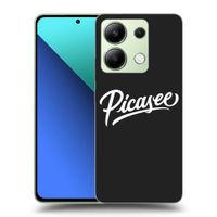 Silikónový čierny obal pre Xiaomi Redmi Note 13 5G - Picasee - old logo - white