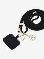 Guess Crossbody Cord 4G Charm Gold/Black Etui za telefon ljubičasta