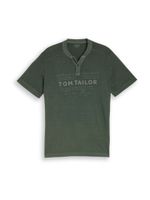 TOM TAILOR Majica  kaki / tamno zelena