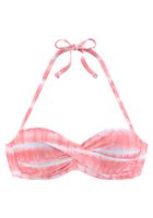s.Oliver Bikini gornji dio  roza melange / bijela