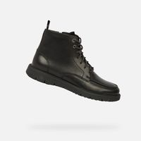Black men's ankle boots Geox Pove - Men's