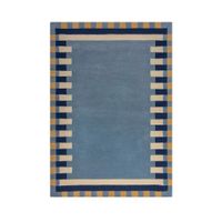 Flair Rugs VLNENÝ KOBEREC, 160/230 cm modrá, žltá