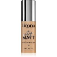 Lirene City Matt zmatňujúci fluidný make-up s vyhladzujúcim efektom odtieň 207 Beige 30 ml