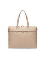 Elegancka beżowa torba na laptopa