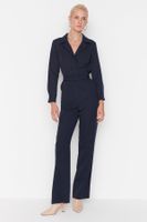 Trendyol Navy Blue Belted Jumpsuit