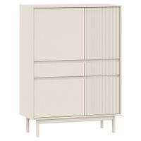 Livetastic VYSOKÁ KOMODA, pínia, béžová, 102/136/42 cm