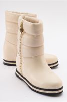 LuviShoes STOR Women's Beige Boots.