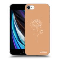 Silikónový prehľadný obal pre Apple iPhone SE 2022 - Peonies