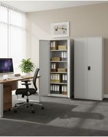 Kovová kancelářská skříň na dokumenty na klíč Geneva Grey