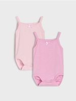 Sinsay - Body na ramiączkach 2 pack - różowy