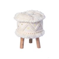 XXXL TABURETKA, drevo, textil, 38/50/38 cm
