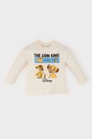 DEFACTO Baby Boy Disney Lion King Crew Neck Long Sleeve T-Shirt