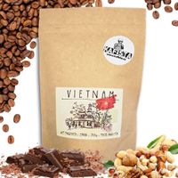 Kafista "Vietnam" -Zrnková káva, 100% Robusta, káva z Vietnamu, Zpracování Wet Polished