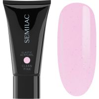 Semilac Elastic Acrylgel гель з ефектом вологого волосся для нігтів відтінок Clean Pink 30 гр