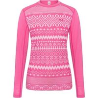 KARI TRAA LIVE Дамска тениска от мериносова вълна, розово, размер