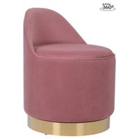 MID.YOU OTOČNÝ TABURET, textil, 52/68 cm