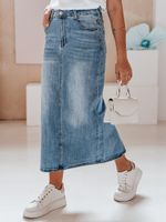 Spódnica jeansowa maxi MAXI LONG niebieska Dstreet