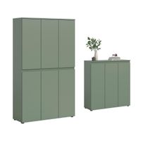 Livetastic PREDSIEŇOVÁ SKRIŇA, sivozelená, 235/175/37 cm