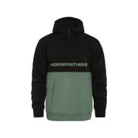 HORSEFEATHERS Mikina Fulton - black/iceberg green BLACK velikost M