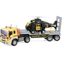 Sparkys CITY SERVICE CAR - 1:16 Tahač s návěsem a vrtulníkem 571C