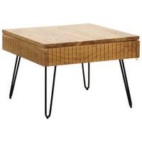 Carryhome KONFERENČNÝ STOLÍK, čierna, farba akácie, drevo, kov, 70/70/45 cm