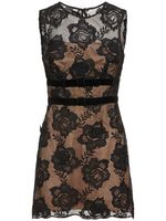 Lace Mini Dress W/ Velvet Bows