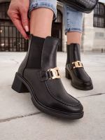 Resti Women's ankle boots on a low heel Ewios