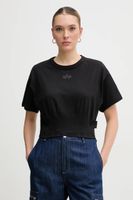 Bavlnené tričko Alpha Industries Waisted