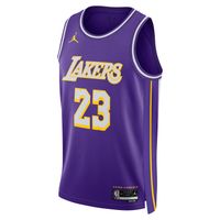 Jordan Dri-FIT NBA LeBron James Los Angeles Lakers 2025/26 Statement Edition Swingman Jersey - Pánske - Dres Nike - Fialové - HM4877-504 - Veľkosť: S