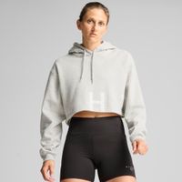 Puma x HYROX Schwerer Hoodie Damen | Light Gray Heather | Größe: L