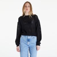 Sweter Tommy Jeans Open Stitch Flag Sweater Black M