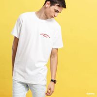 T-shirt Urban Classics Giuseppe's Pizzeria Tee White S