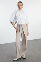 Trendyol Mink Cross Closure Detailed Wide Leg / Wide Leg Woven Trousers