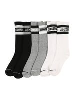 CONVERSE Čarape 'Wordmark Crew'  siva melange / crna / bijela