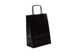 300 ks - Papierová taška čierna 180x80x240mm