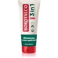 Borotalco MEN 3 in 1 Duschgel für Herren für Gesicht, Körper und Haare Duft Unique Scent of Borotalco 200 ml