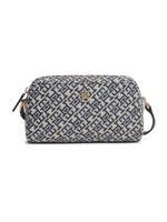 TOMMY HILFIGER Torba preko ramena 'TH Monogram Camera'  svijetloplava / tamno plava / kameno siva