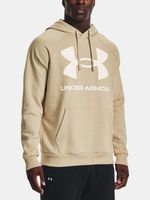 Under Armour UA Rival Fleece Big Logo HD-BRN Sweatshirt Braun