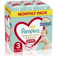 Pampers Premium Care Pants Size 3 plenkové kalhotky 6-11 kg 144 ks