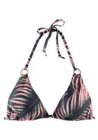 LASCANA Bikini gornji dio  zelena / roza / crna