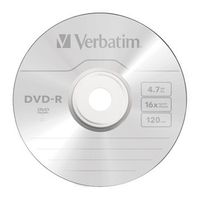 DVD-R Verbatim 4,7GB 16x SPINDL