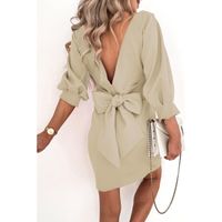 Elegantna Mini Haljina Varsavia, Krem