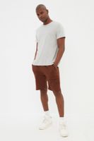 Trendyol Brown Men's Regular/Real Fit Shorts