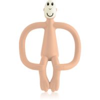 Matchstick Monkey Teething Toy and Gel Applicator jucărie pentru dentiție perie 2 in 1 Peach Salmon 1 buc